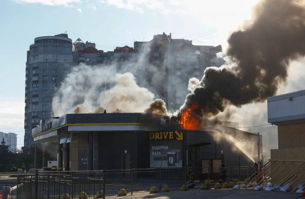 Orosz drónok Kijevben benzinkutakat találtak el